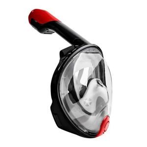 Sedco Potápěcí celoobličejová maska/brýle se šnorchlem Silicon - černá - Velikost L/XL