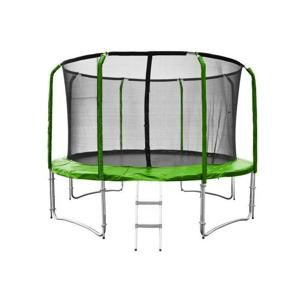 Sedco SUPER LUX SET 366 cm zelený trampolínový set + síť a žebřík