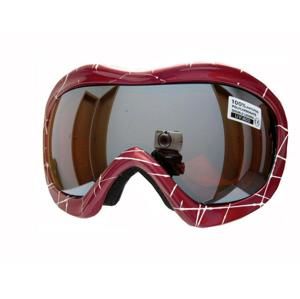 Spheric Alaska červeno/bílé unisex lyžařské brýle - Sklo: žluté