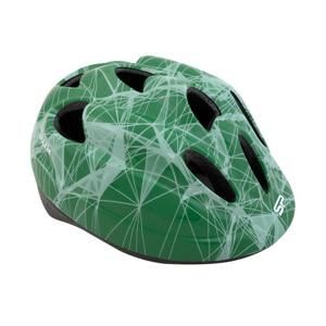 Spokey KINDLEY Dětská cyklistická přilba zelená, 48-52 cm - Velikosti: 48-52 cm