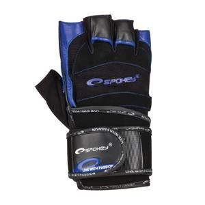Spokey MITON Fitness rukavice černo-modrá - Spokey MITON  Fitness rukavice černo-modrá vel. XL