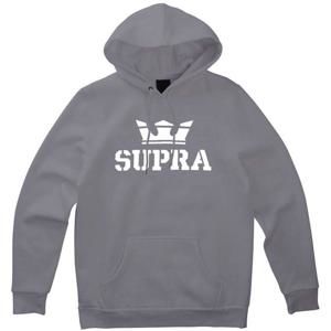 Supra Above Pullover Hood charcoal/white-white (052) mikina - S