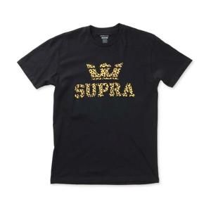 Supra Above Regular Ss Tee black/leopard (045) triko - XL