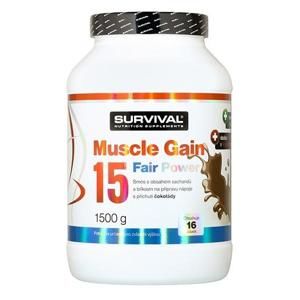 Survival Muscle Gain 15 Fair Power 1500 g - vanilka