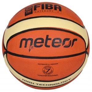 Meteor Training FIBA brown cream basketbalový míč - č. 7