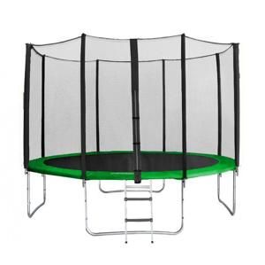 Sedco 366 cm zelený trampolínový set + síť a žebřík v ceně - Zelená