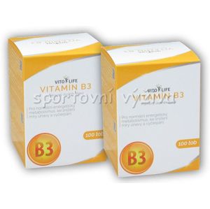 Vito Life 2x Niacin Vitamin B3 100 kapslí