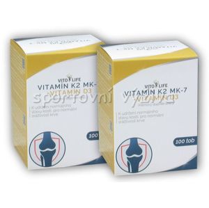 Vito Life 2x Vitamin K2 MK-7 200mcg 100 kapslí